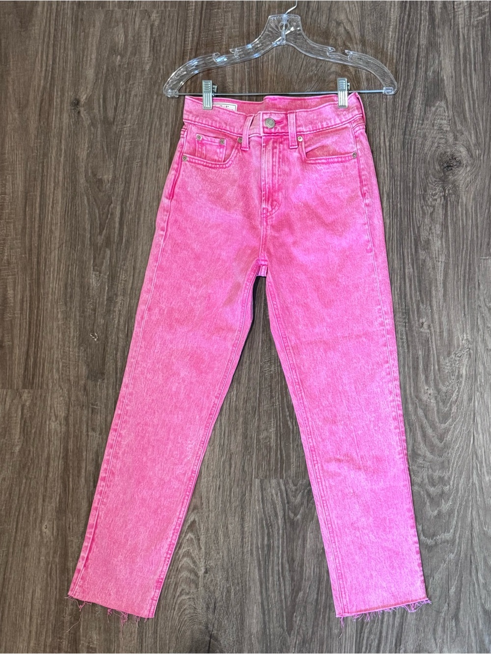 High-Rise Pink Women's Jeans